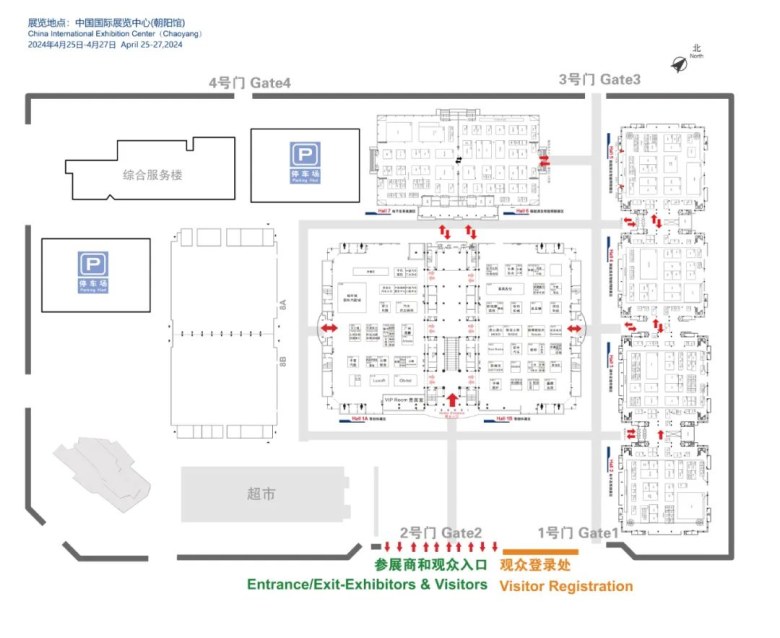 北京国际车展展位图