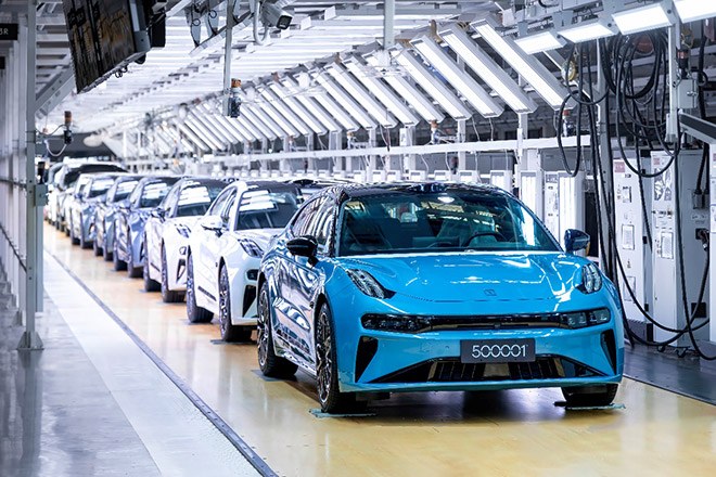 新能源豪华新标杆 极氪第50万台量产车下线 