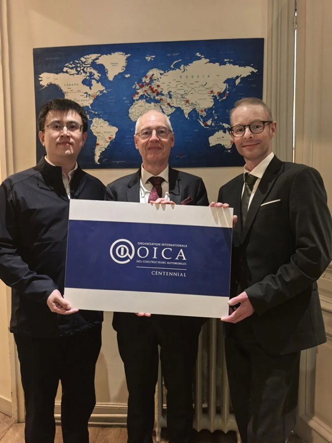 中国汽车工业协会代表张希博士选世界汽车制造商协会（OICA）技术委员会副主席