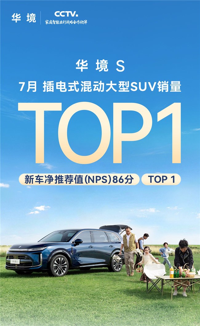 华境S 插电式混动大型SUV销量