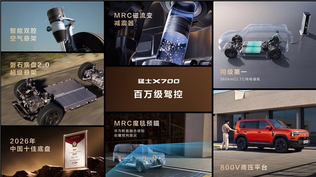 猛士X700开启预售 华为乾崑让智能越野走进家庭